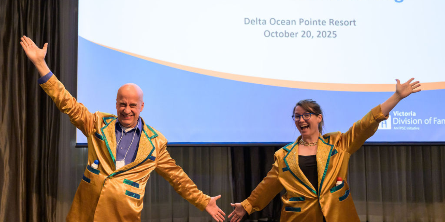 Quizmasters on stage